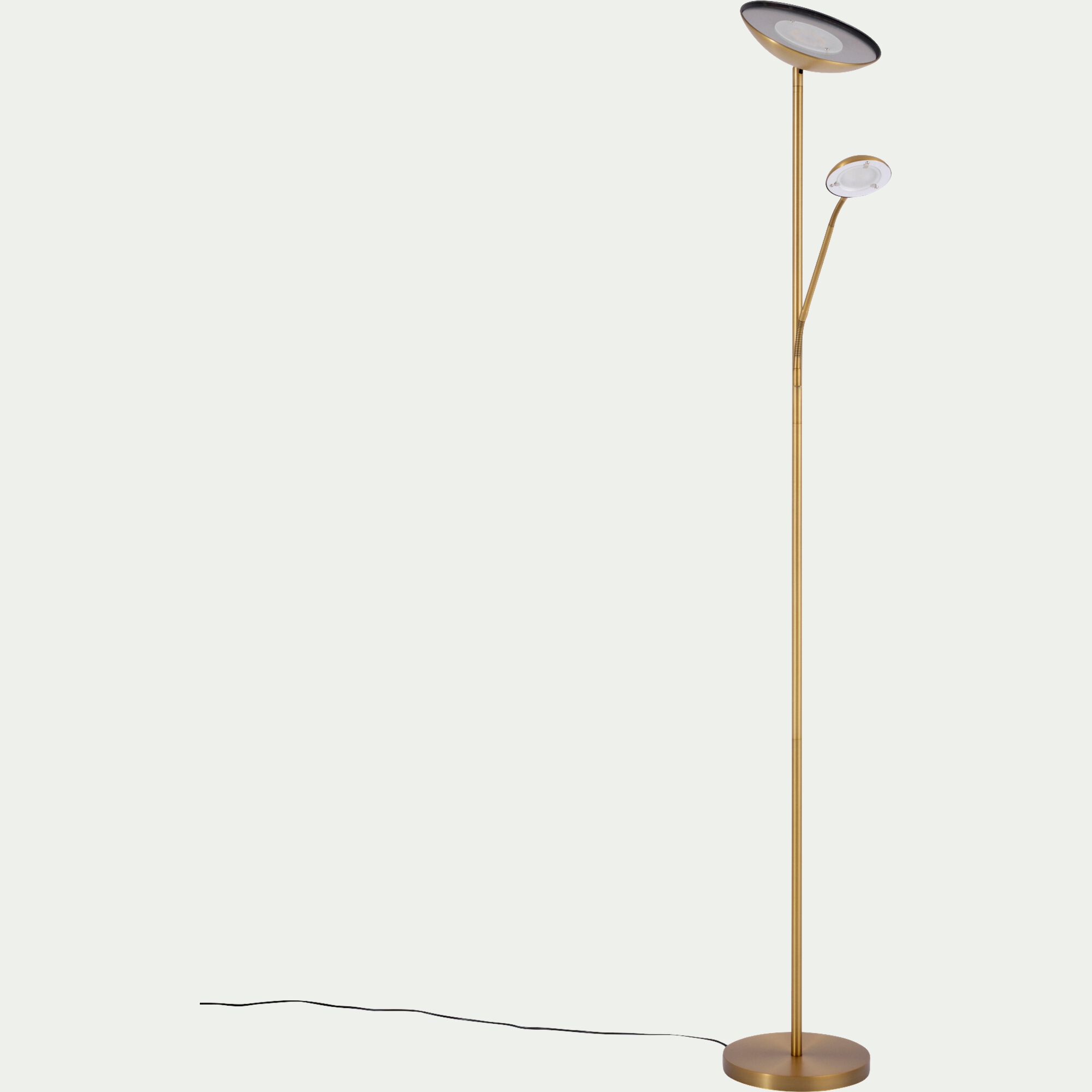 ZENITH - Lampadaire électrifié droit en acier H180cm - doré