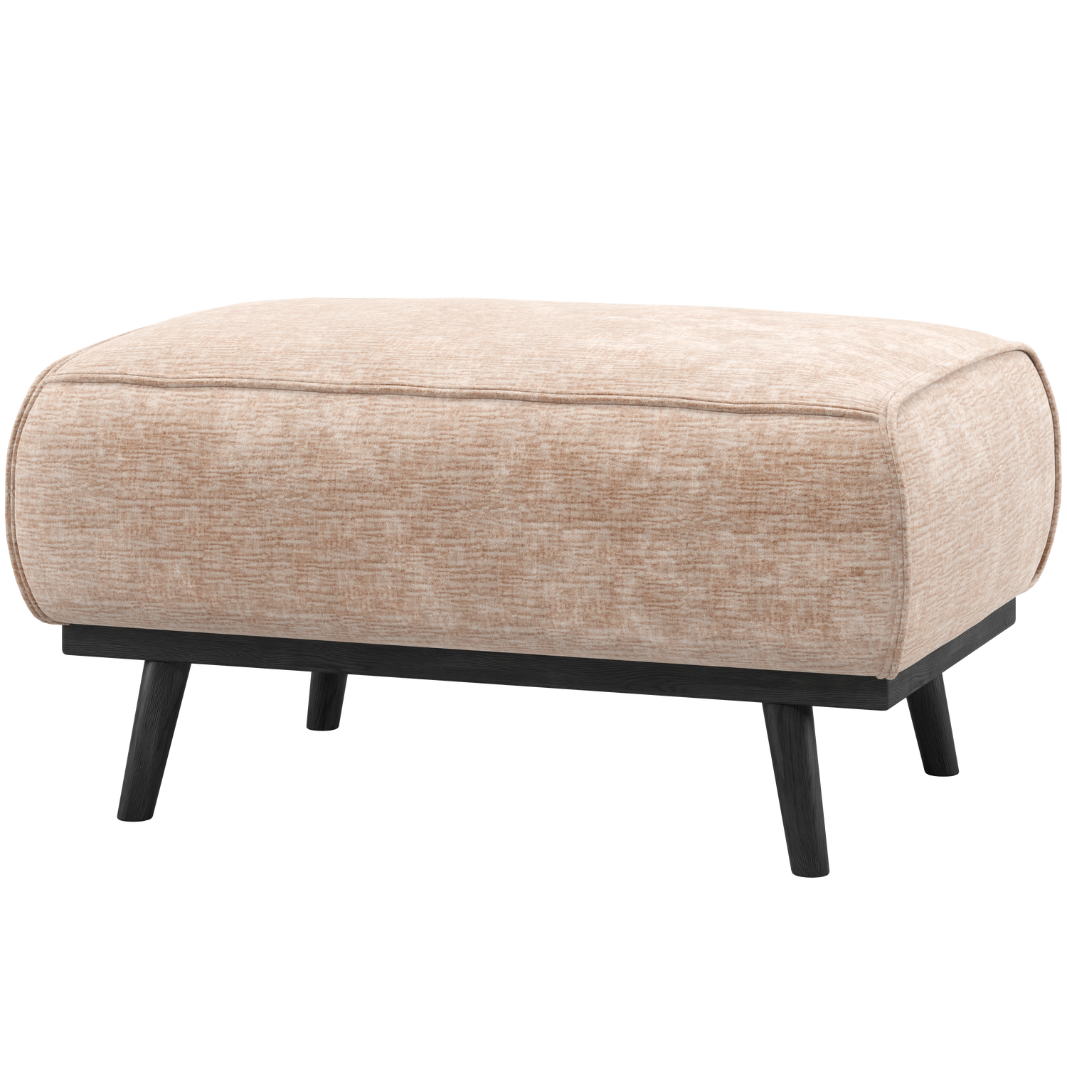 WOOOD hocker Statement - Chennile - Velvet Naturel - 40x80x55