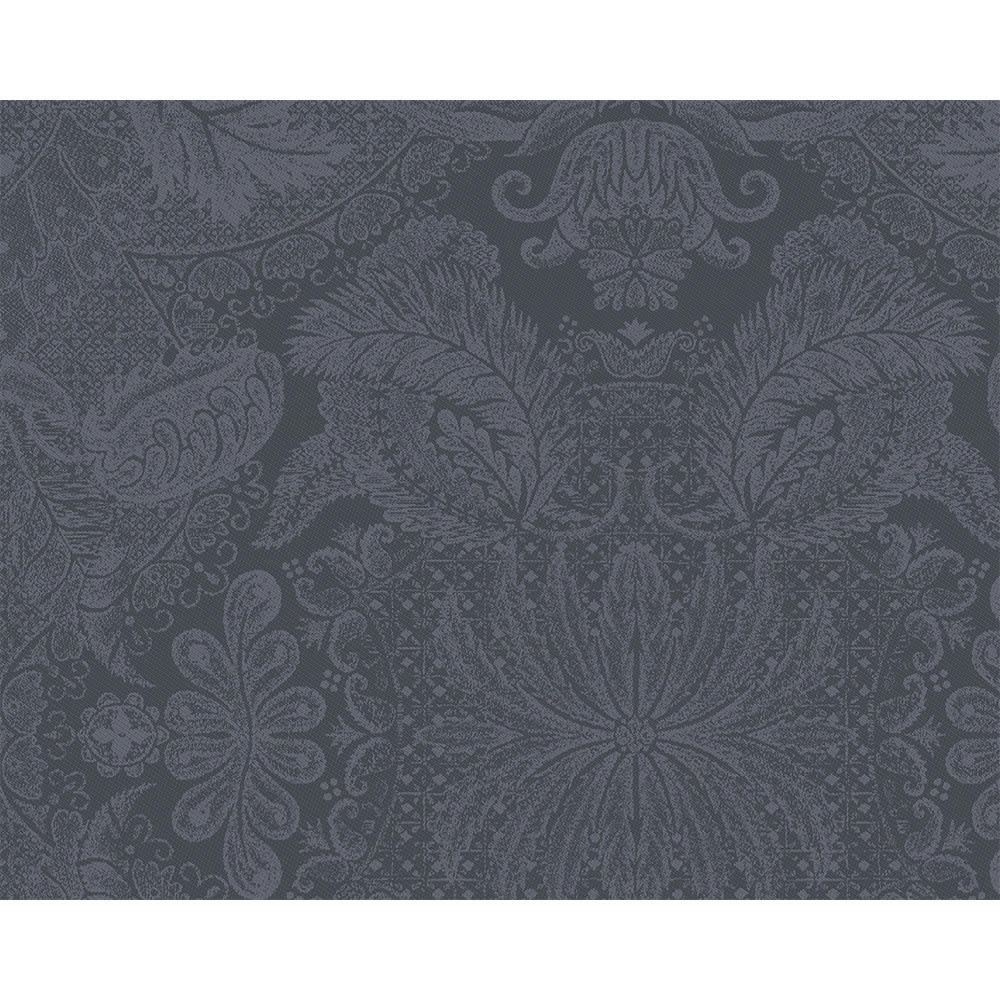 MILLE ISAPHIRE ZINC - Set  pur coton gris 40X50