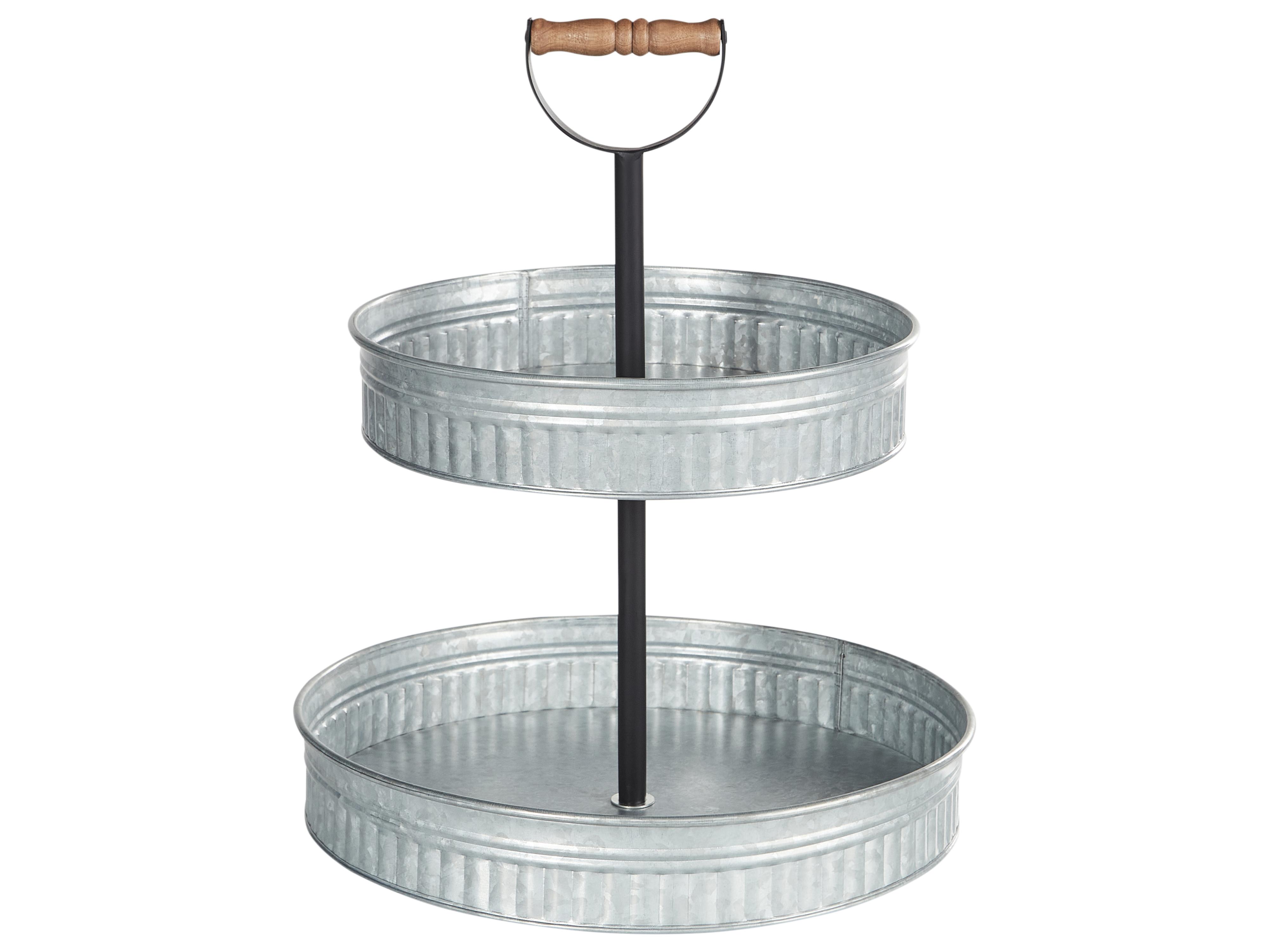 2-Tiered Cake Stand KOUIGN Silver