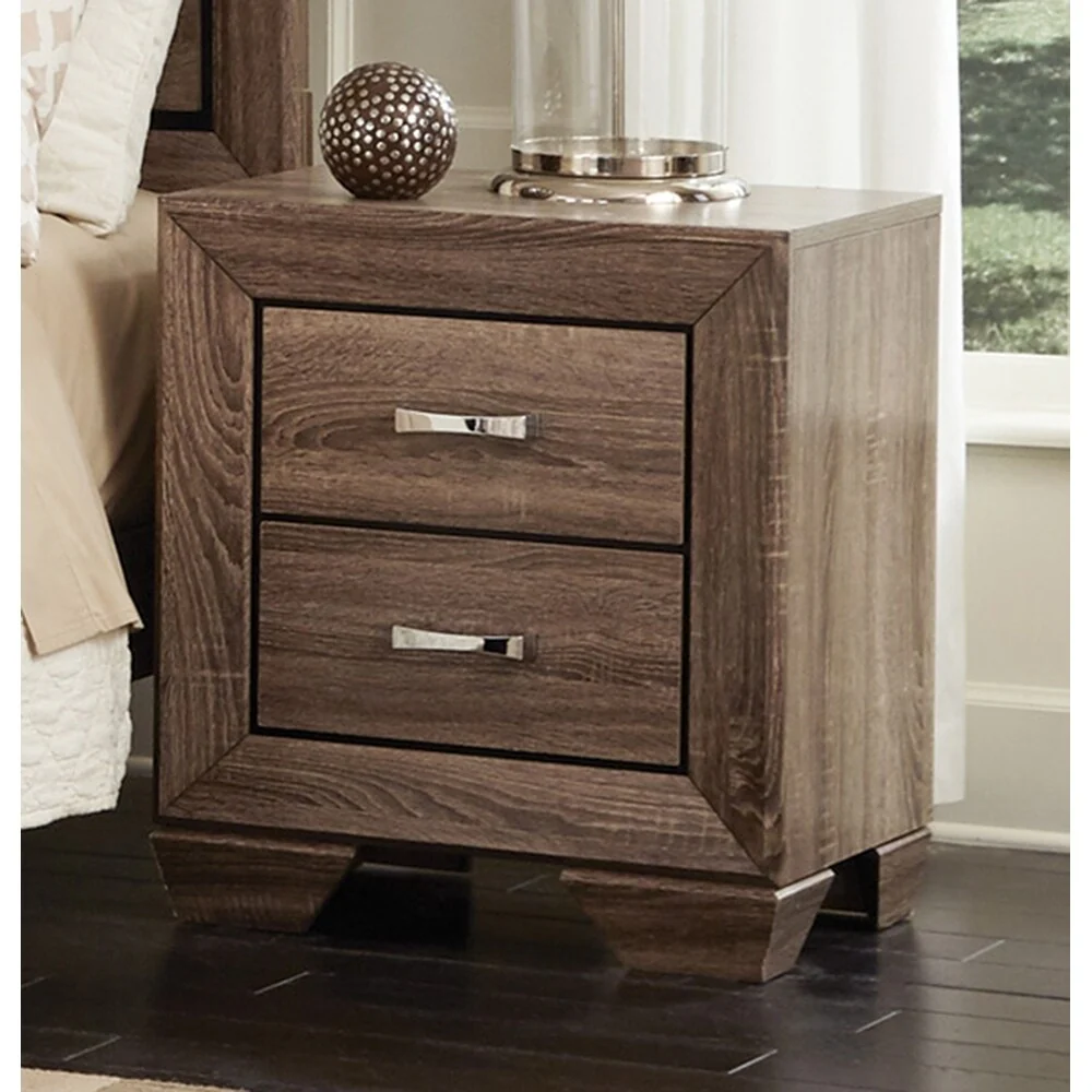 Oatfield Washed Taupe 3-piece Panel Bedroom Set with Dresser