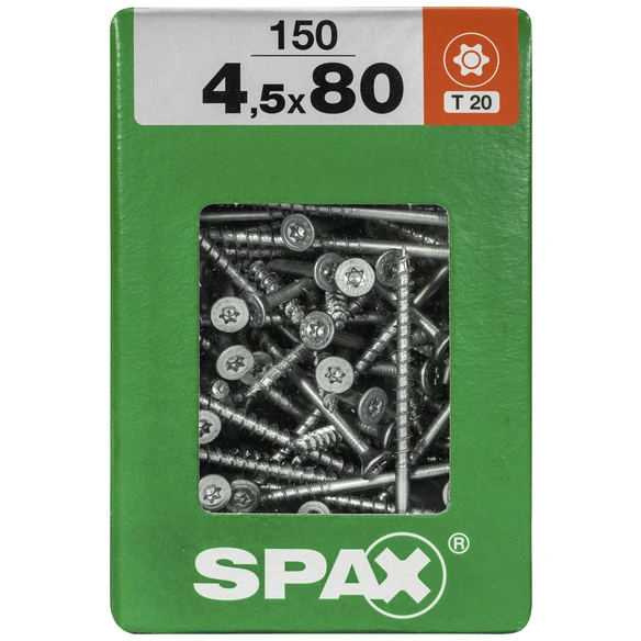 Universalschraube, 4,5 mm, Stahl, 150 Stk., TRX 4,5x80 XXL