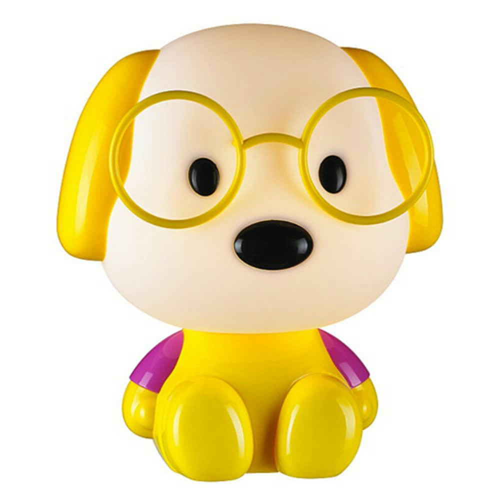 PERRO - Lampe à poser enfant jaune en forme de chien