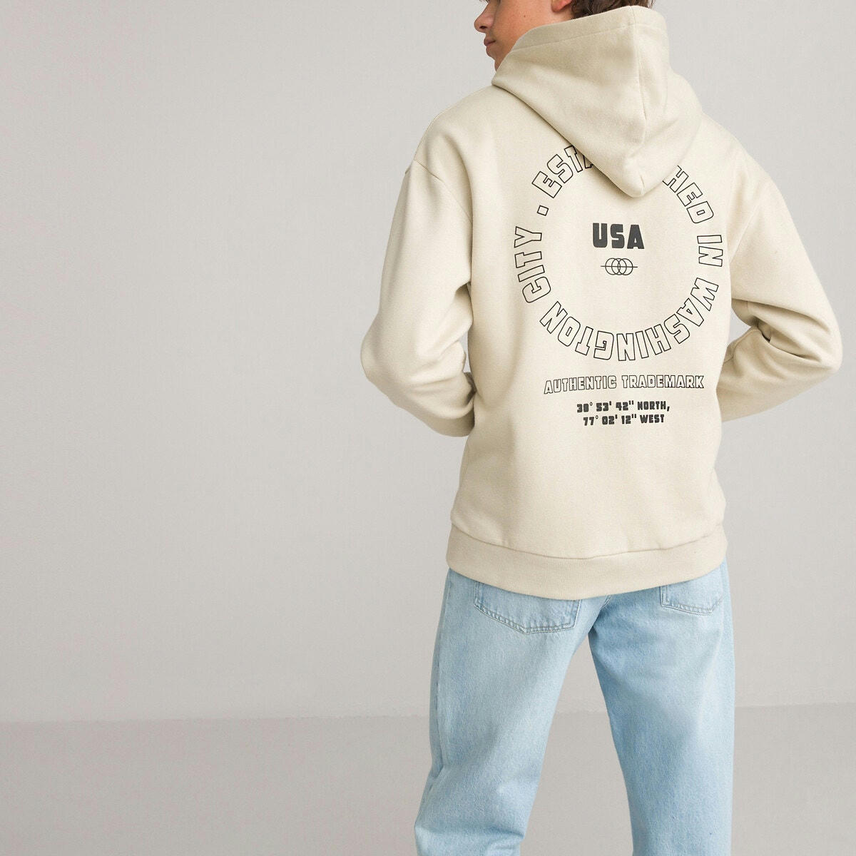 Sweat à capuche oversize en molleton