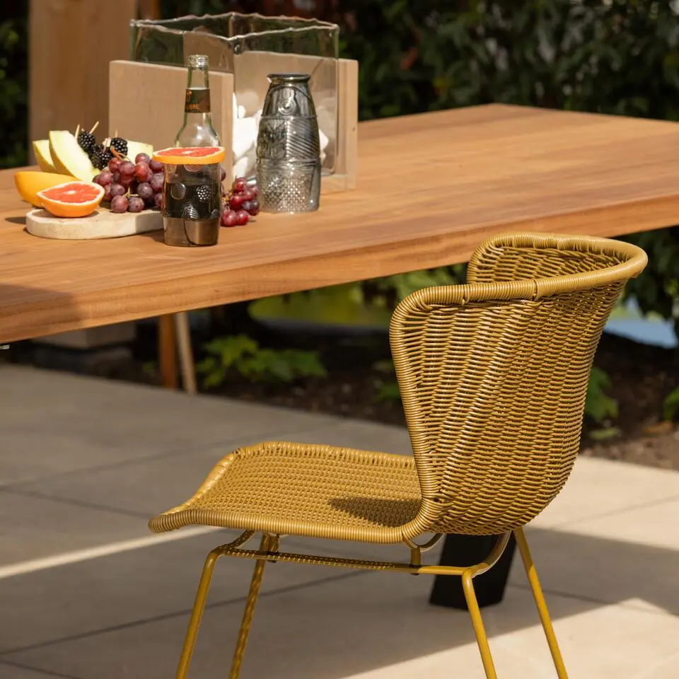 Wings tuinstoel honinggeel - set van 2