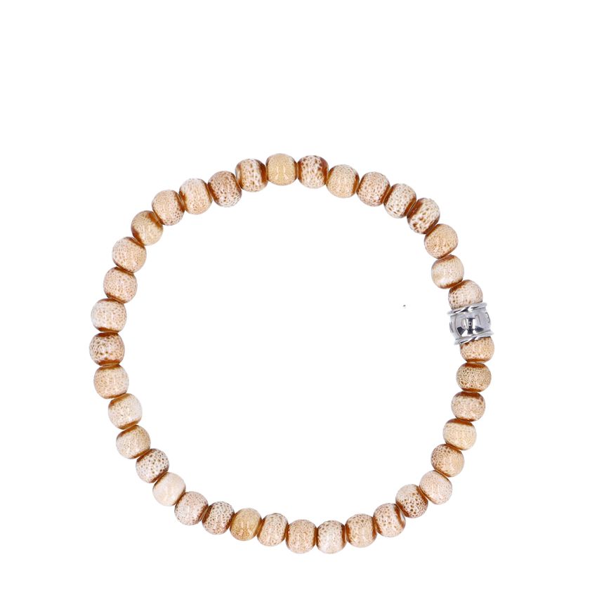 Manfield Beige armband van keramische kralen