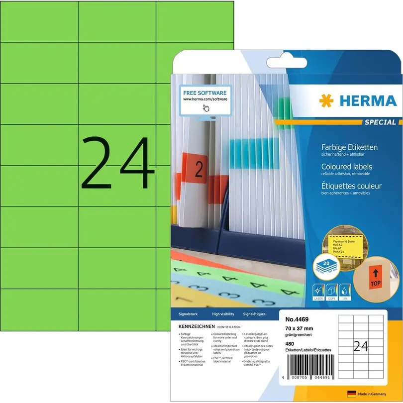 Etiketten 20er-Set Universal-Etiketten