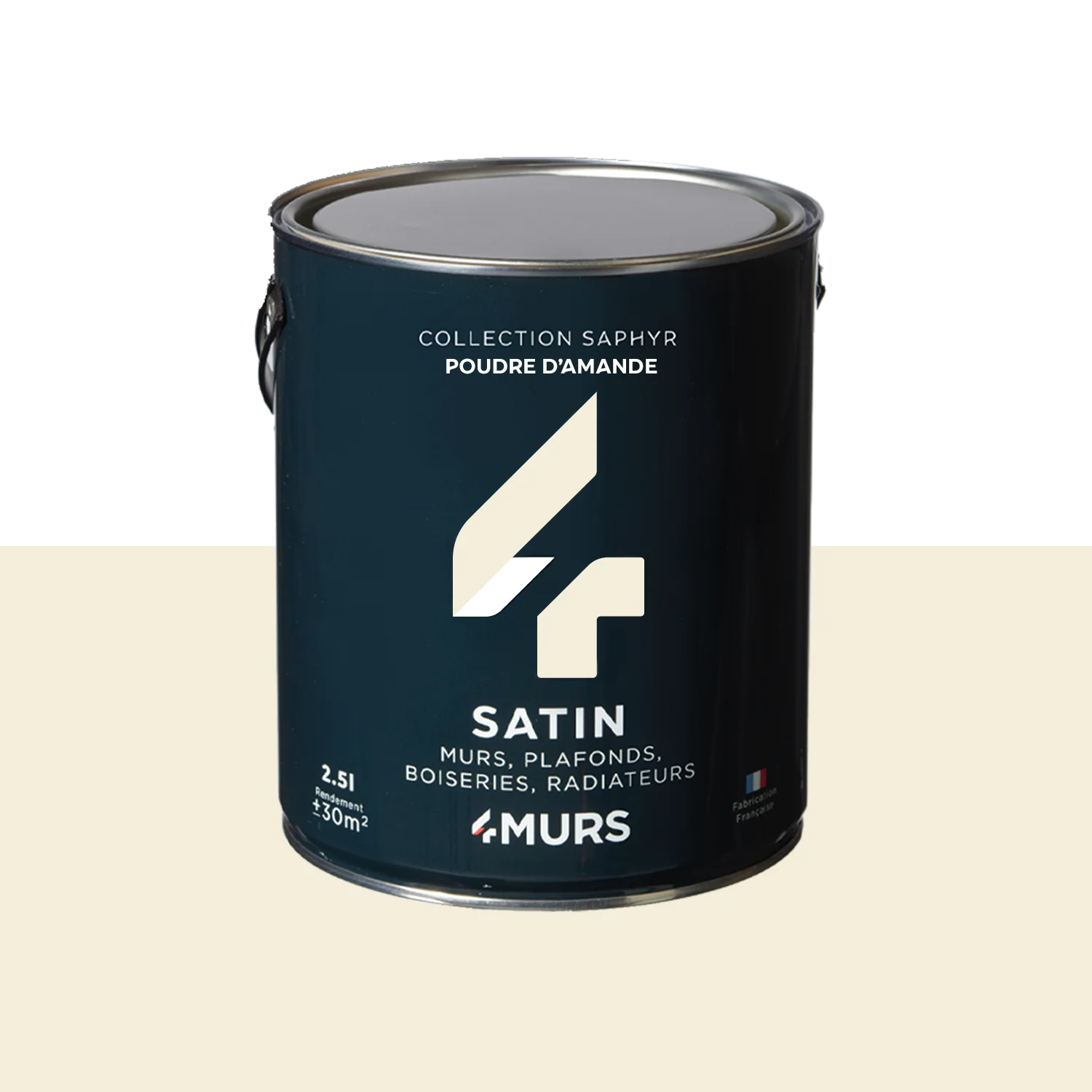 Saphyr Peinture Peinture poudre d'amande Satiné 2,5 L