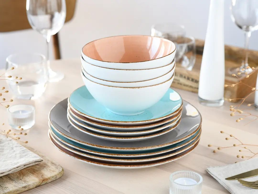 Geschirrset 12-teilig Vintage Nature