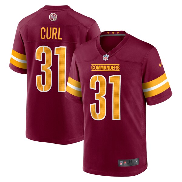 Kamren Curl Washington Commanders Nike Game Jersey - Burgundy/Black/White