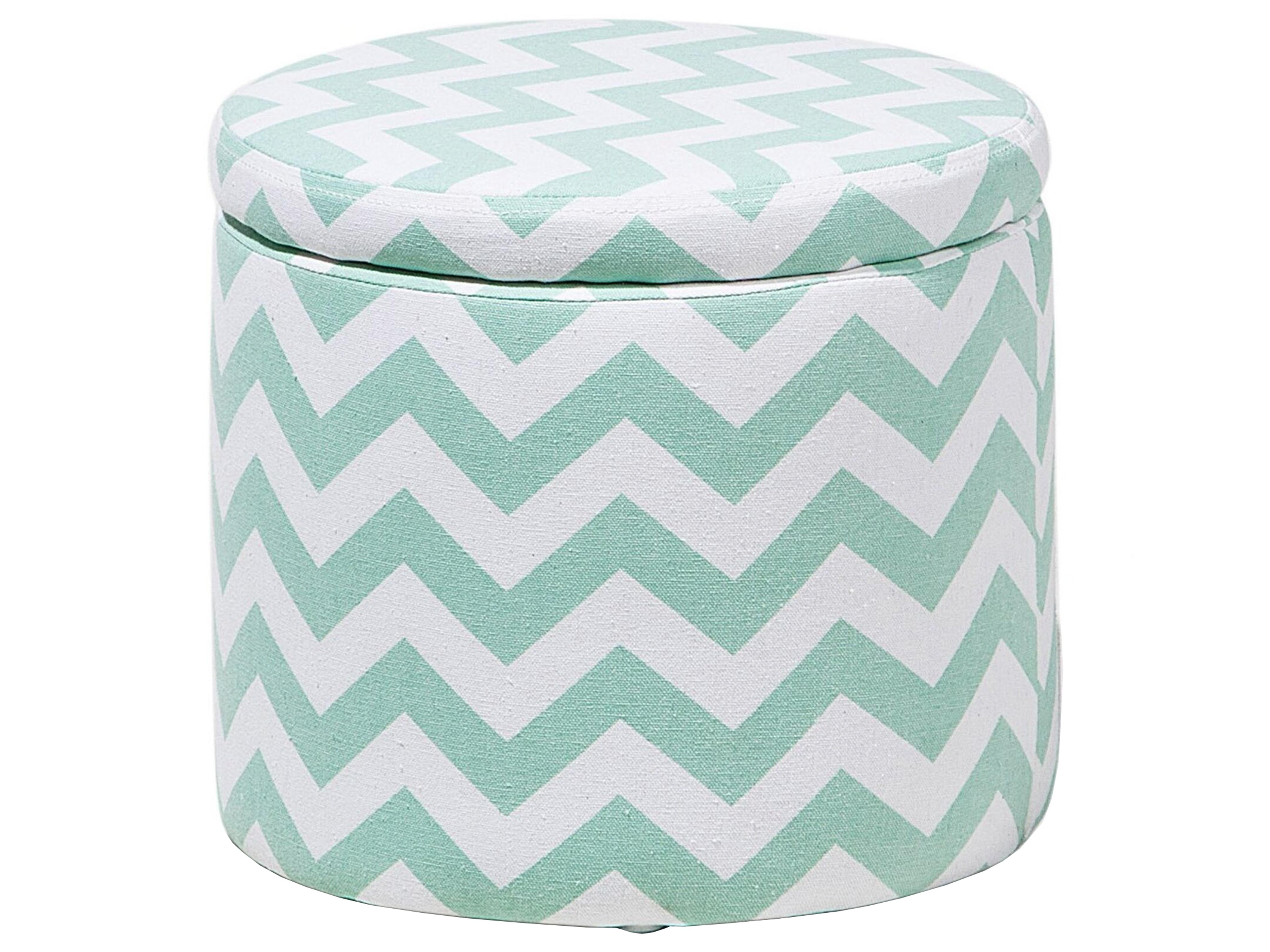 Storage Pouffe TUNICA Cotton Mint Green