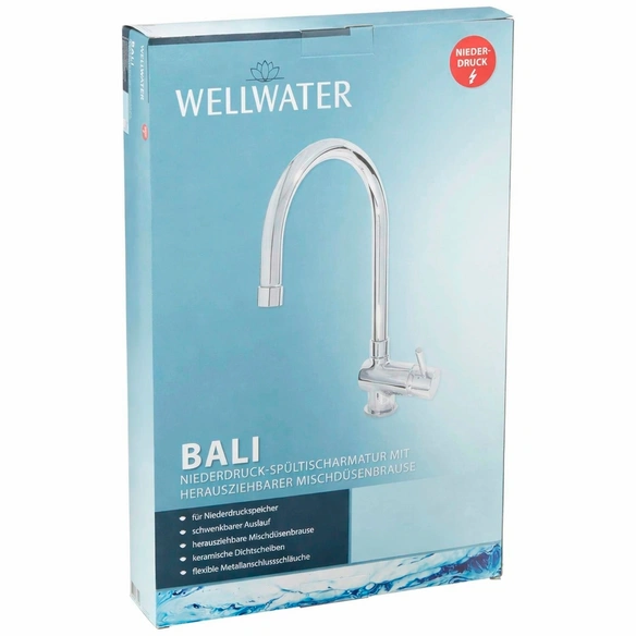 Spültischarmatur »BALI«, Messing, glänzend, ⅜