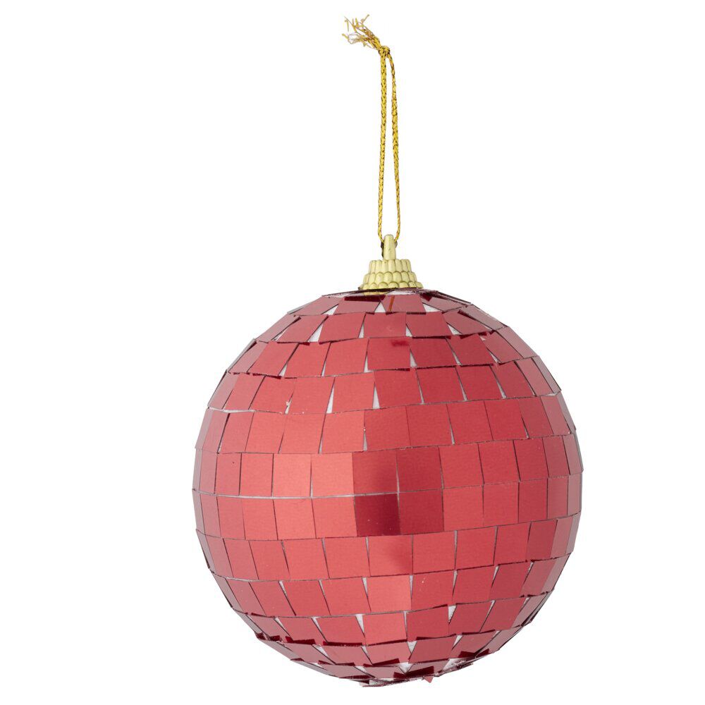 Boule de No&euml;l disco à suspendre Ø8cm (4 modèles)