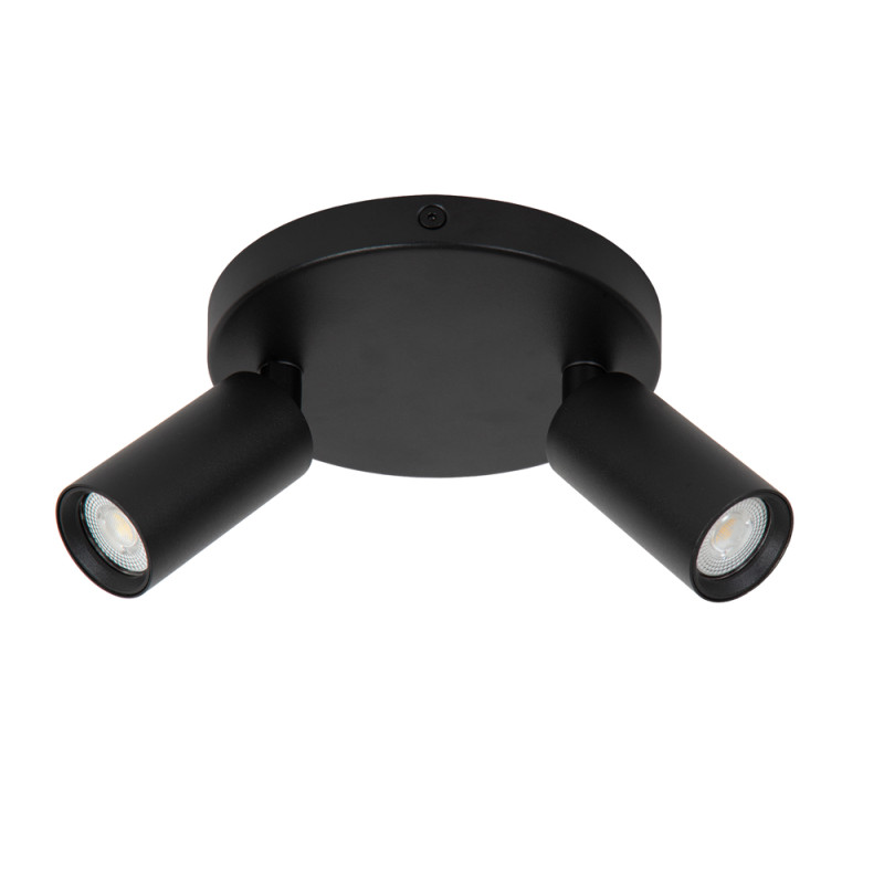 Spot Ritmo noir GU10 2 x 35 W LUCIDE