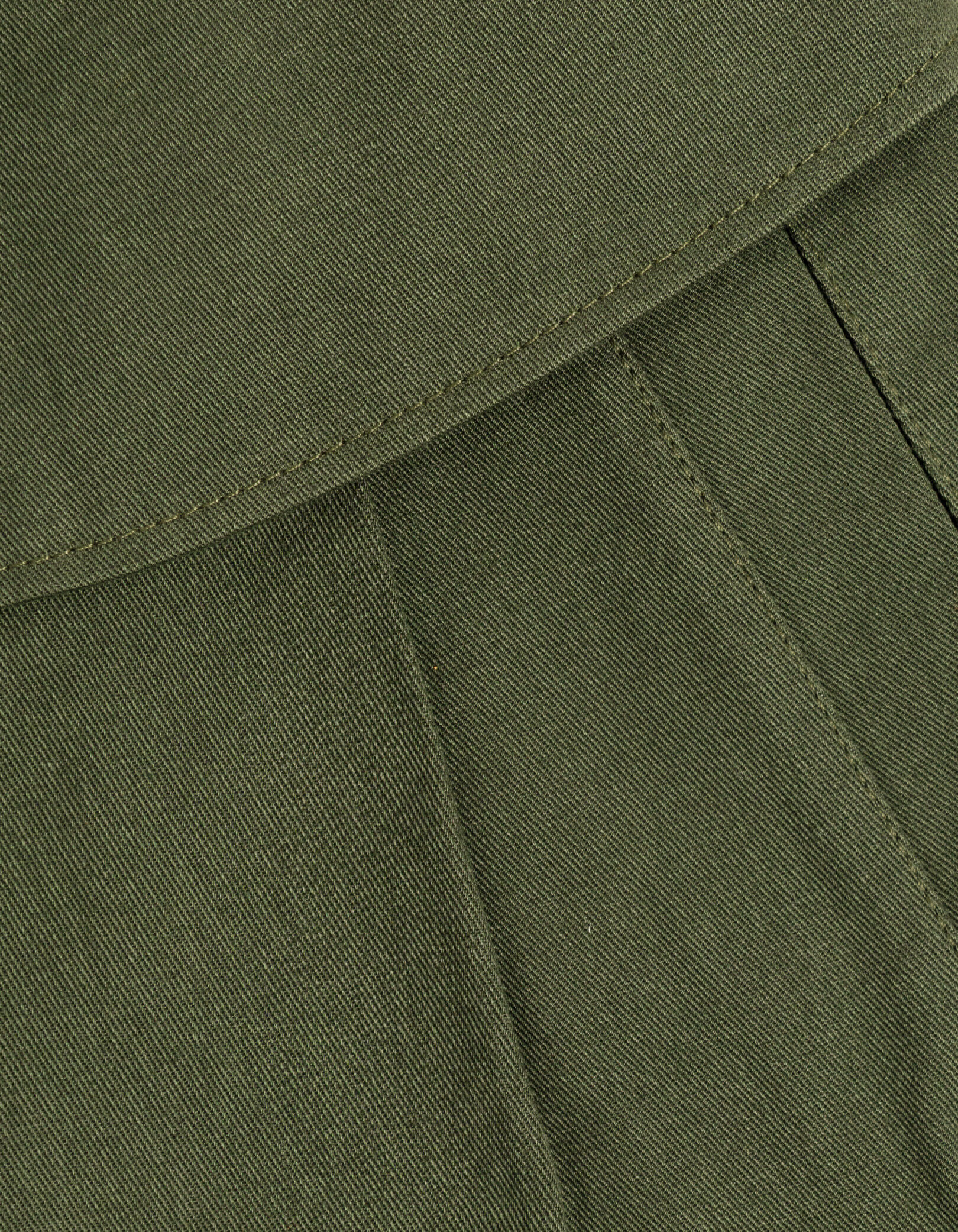 Short kaki à taille haute ceinturée Femme