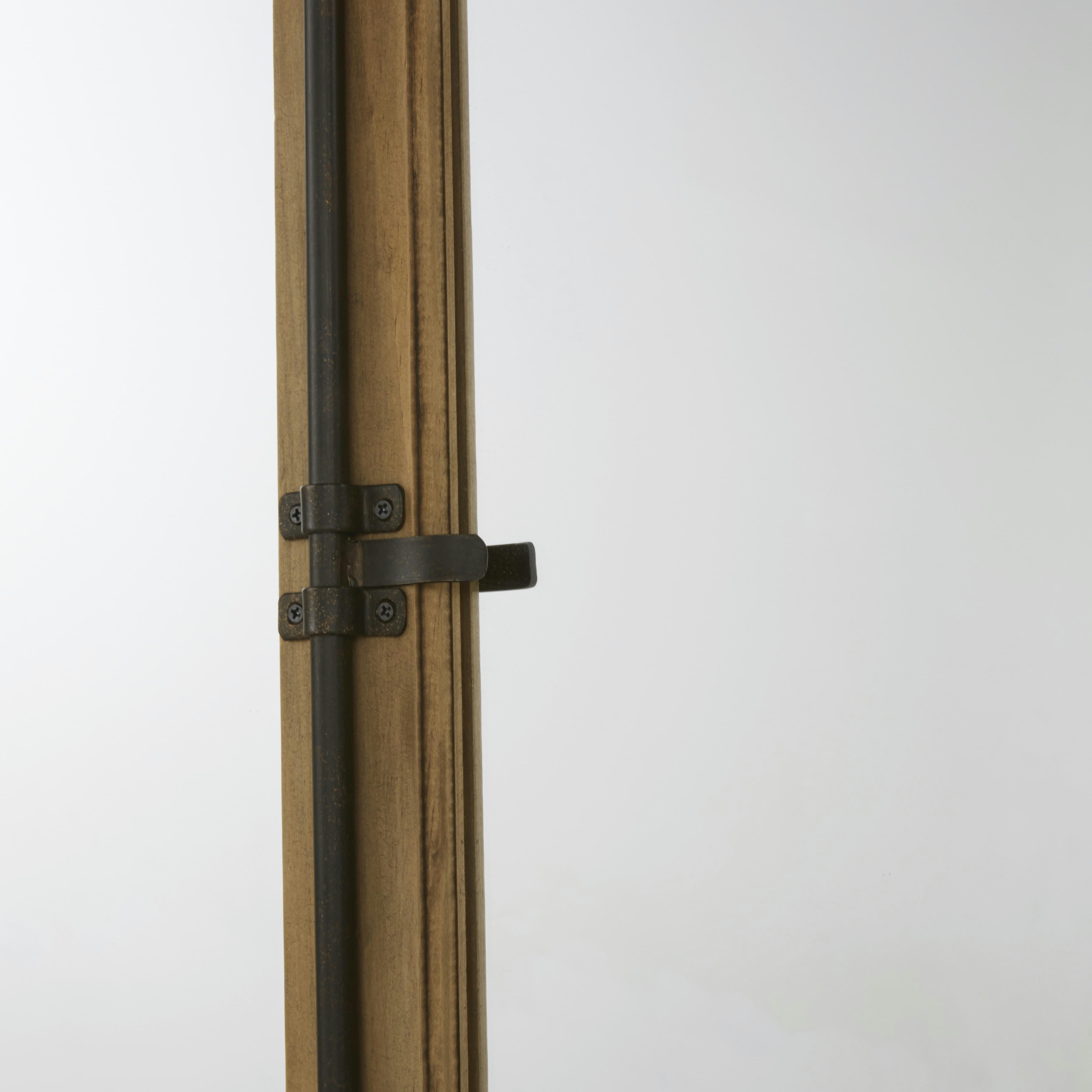 CLEMENCE - Miroir arche verrière en bois de pin 140x101