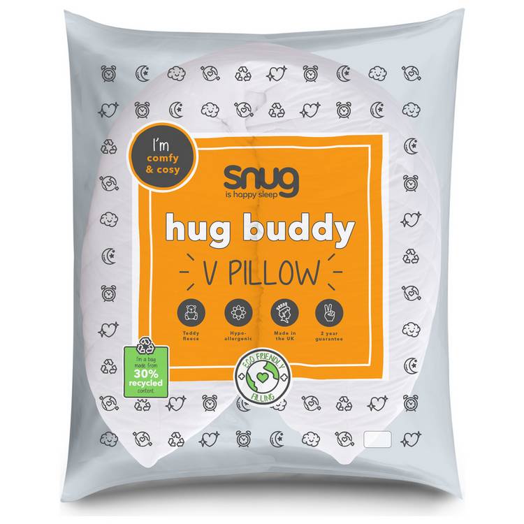 Snug Hug Buddy V Shaped Hollowfibre Medium Pillow