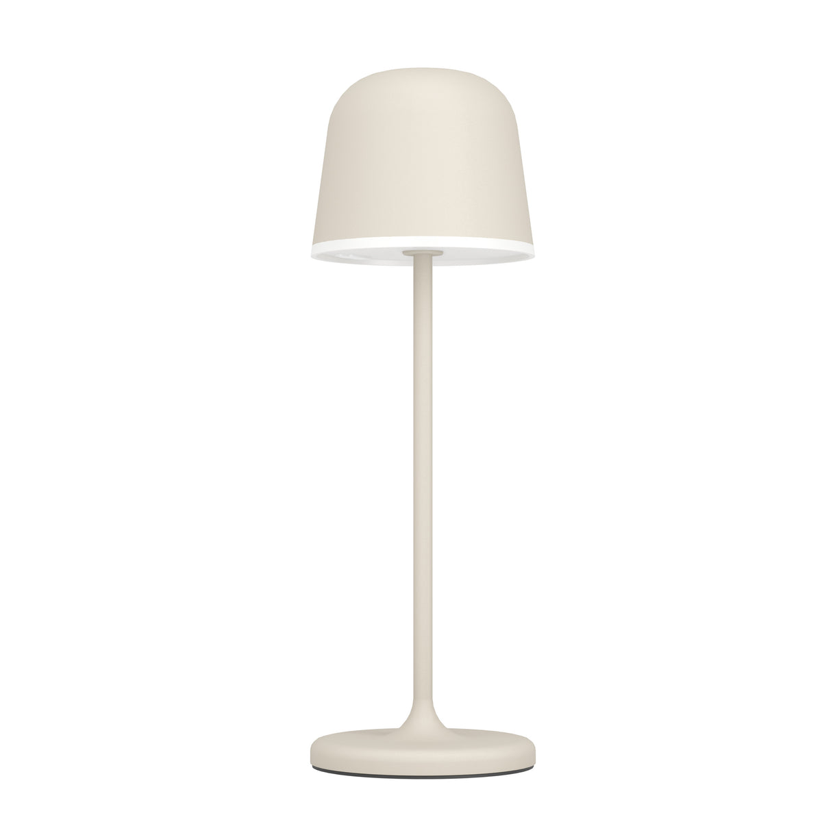 EGLO tafellamp Mannera - aanraakdimmer - draadloos - 34cm - zandkleur