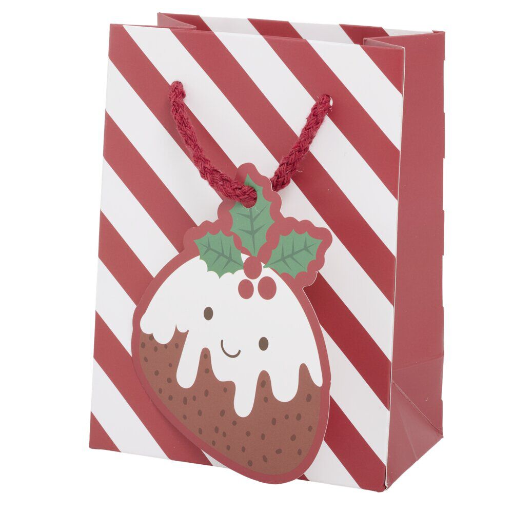 Sac cadeau de No&euml;l Candy petit modèle H14,5cm (2 modèles)