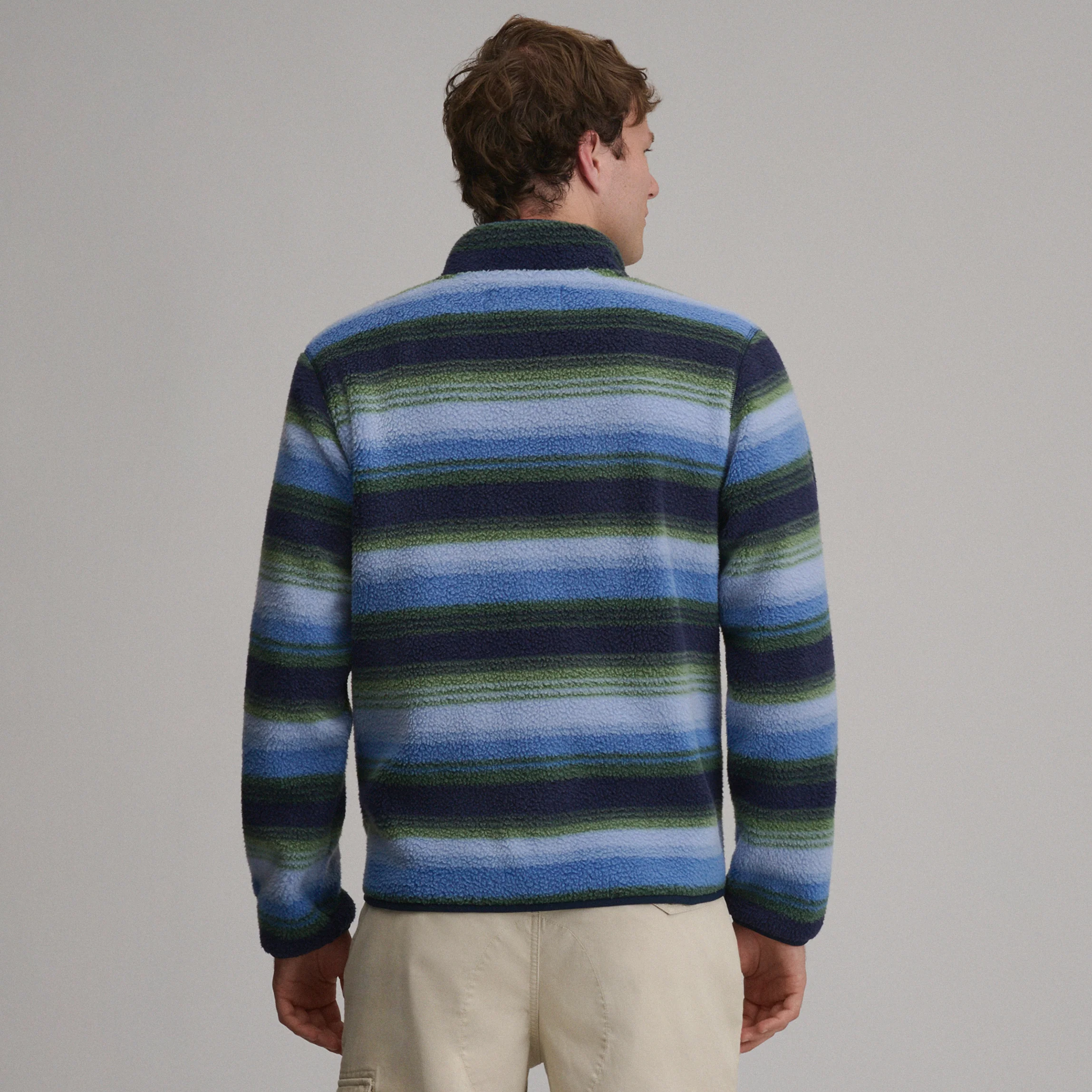 Men's Journey Full-Zip Print Fleece Pullover