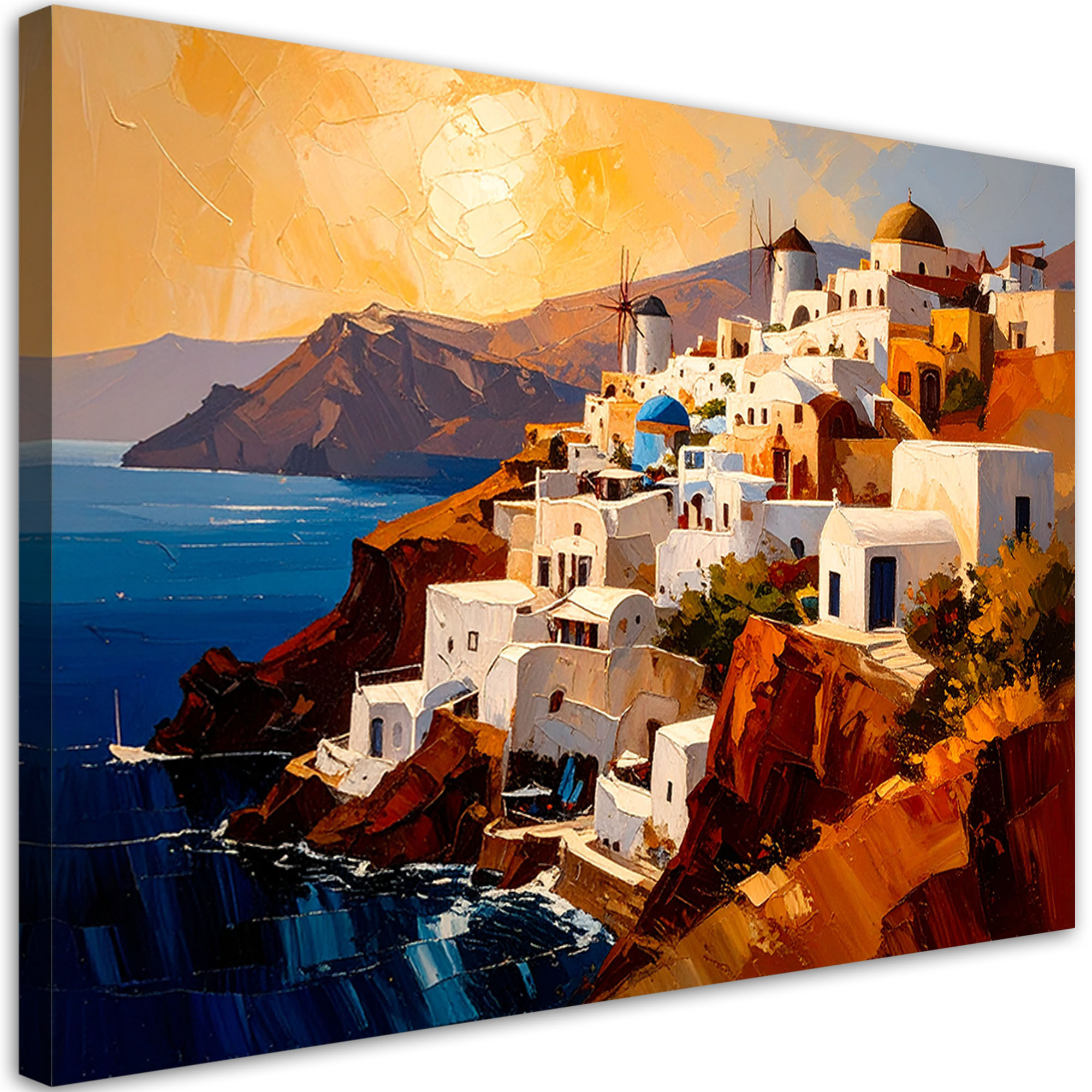 Obraz nowoczesny do salonu, Santorini Grecja Krajobraz 30x20