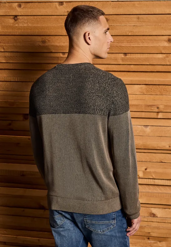 Pullover im Two-Tone Look