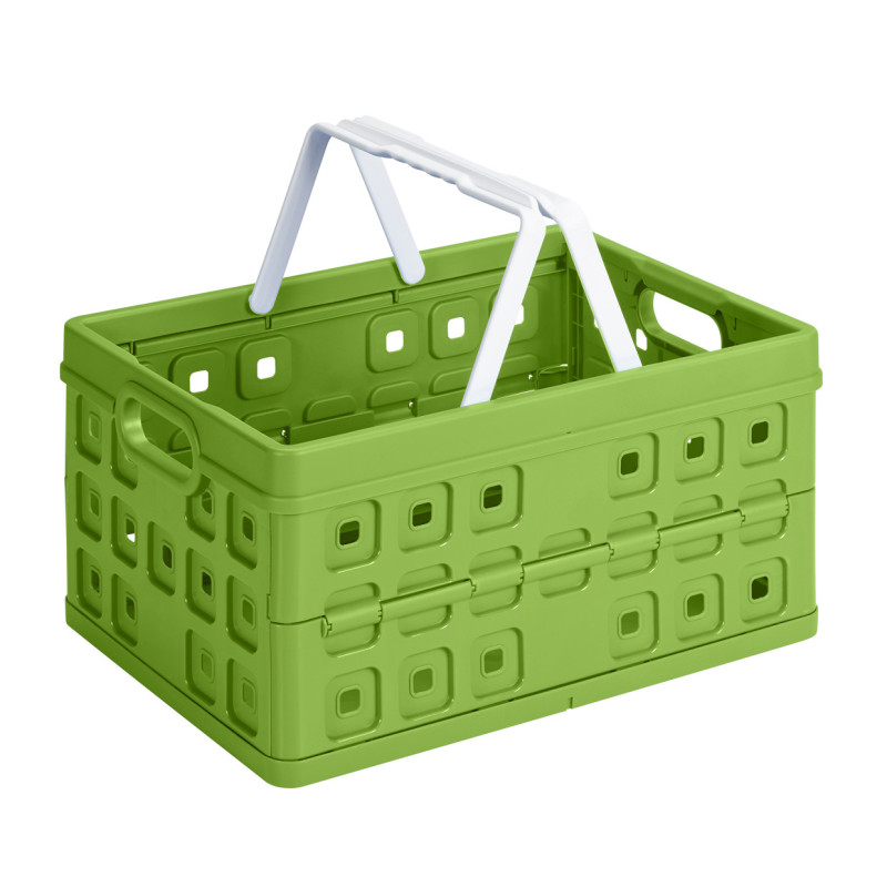 Box de rangement pliant Square vert 32 L SUNWARE