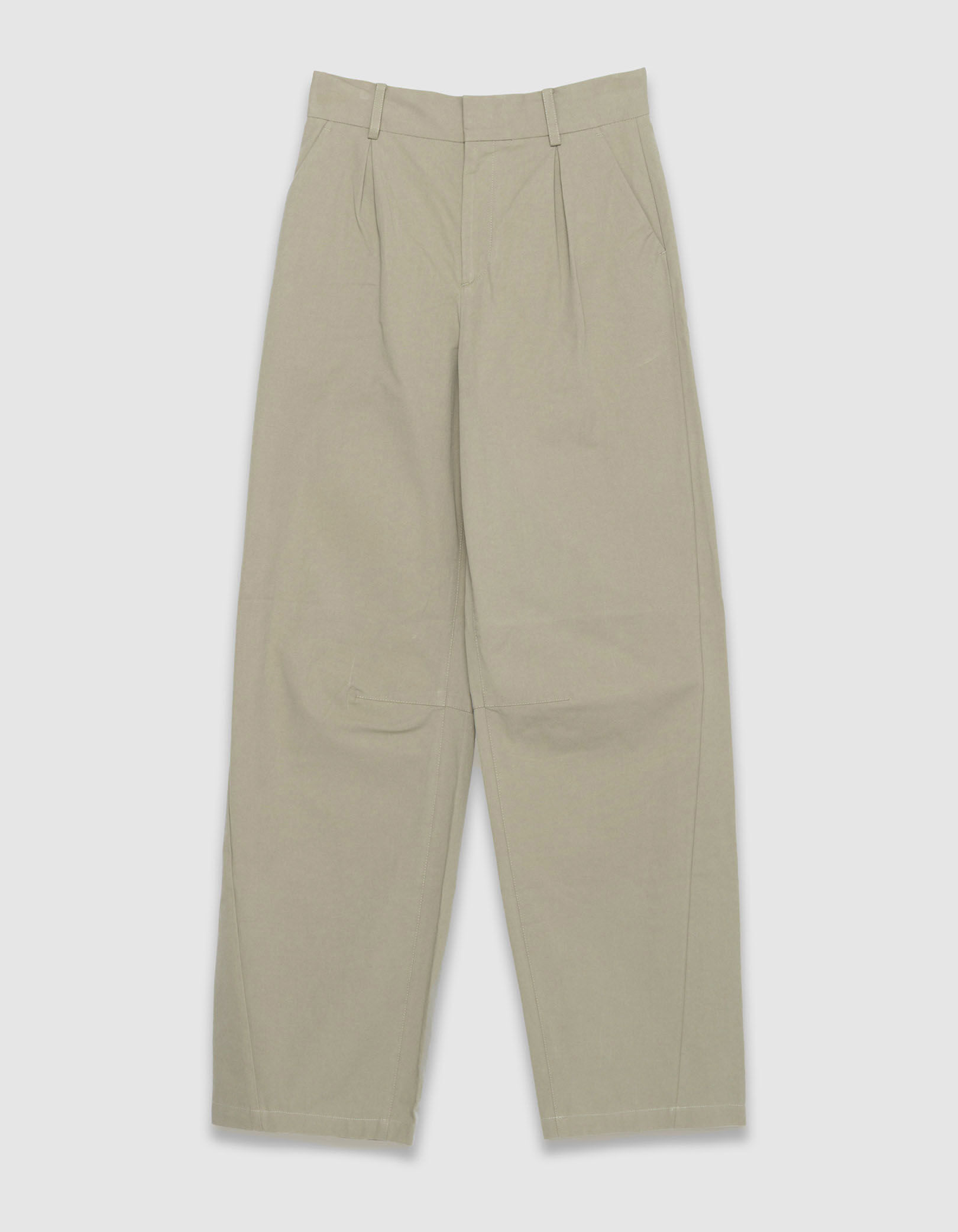 Pantalon ballon kaki à pinces Femme