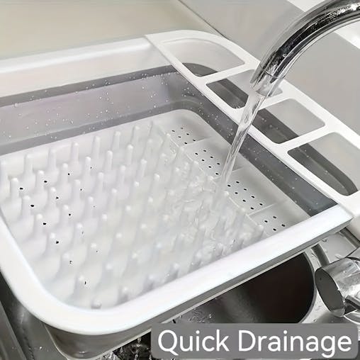 NNETM Dish Rack with Utensil Holder