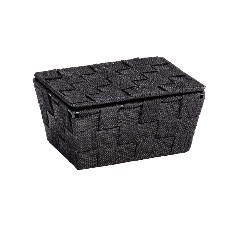 Box de rangement avec couvercle Adria noir WENKO
