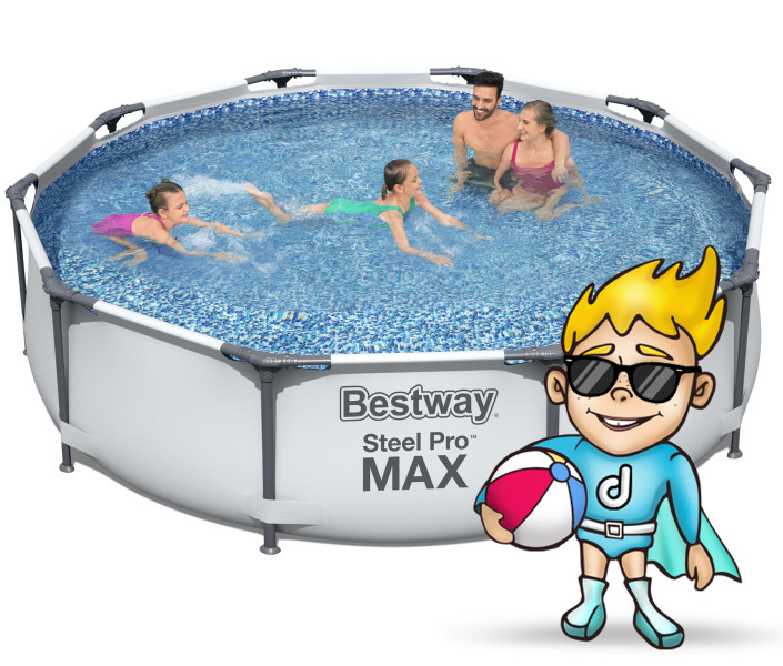 Basen ogrodowy stelażowy 305x76cm Bestway zestaw 16w1
