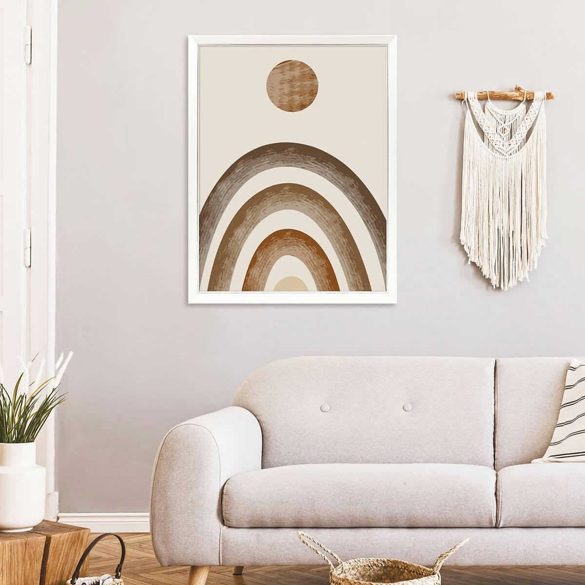 VITTORIA - Cadre photo blanc à la finition argent patiné 40x50 cm bois massif fsc