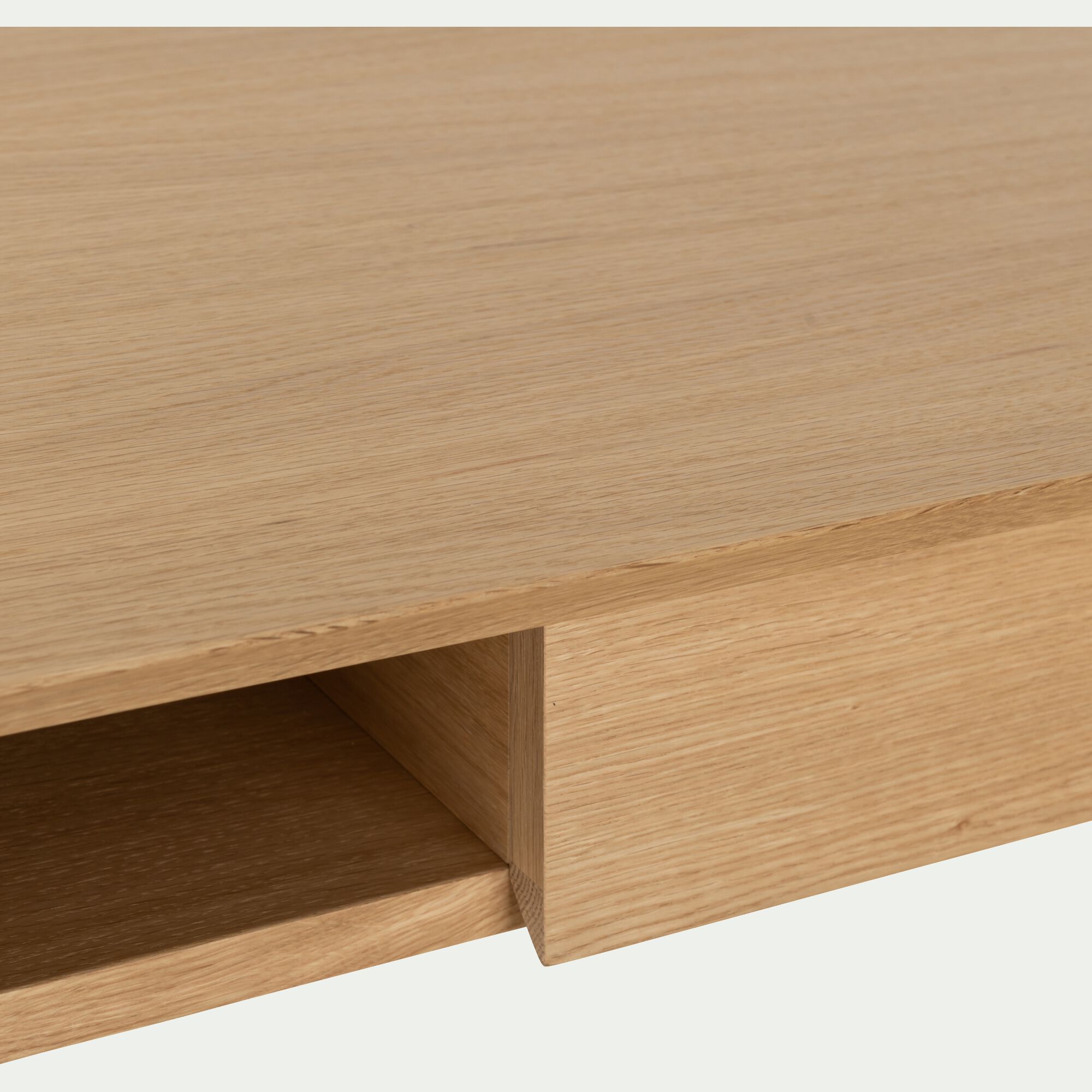 AGOSTA - Bureau avec tiroir en bois L140cm - bois clair