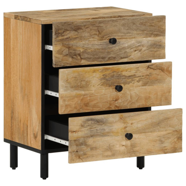 Szafka Nocna Drewniana Komoda Stolik Nocny Do Sypialni 50x33x60 cm