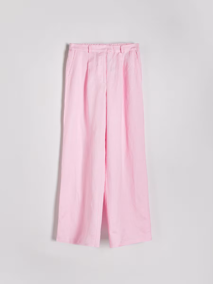 Linen Rich Trousers With Viscose Blend