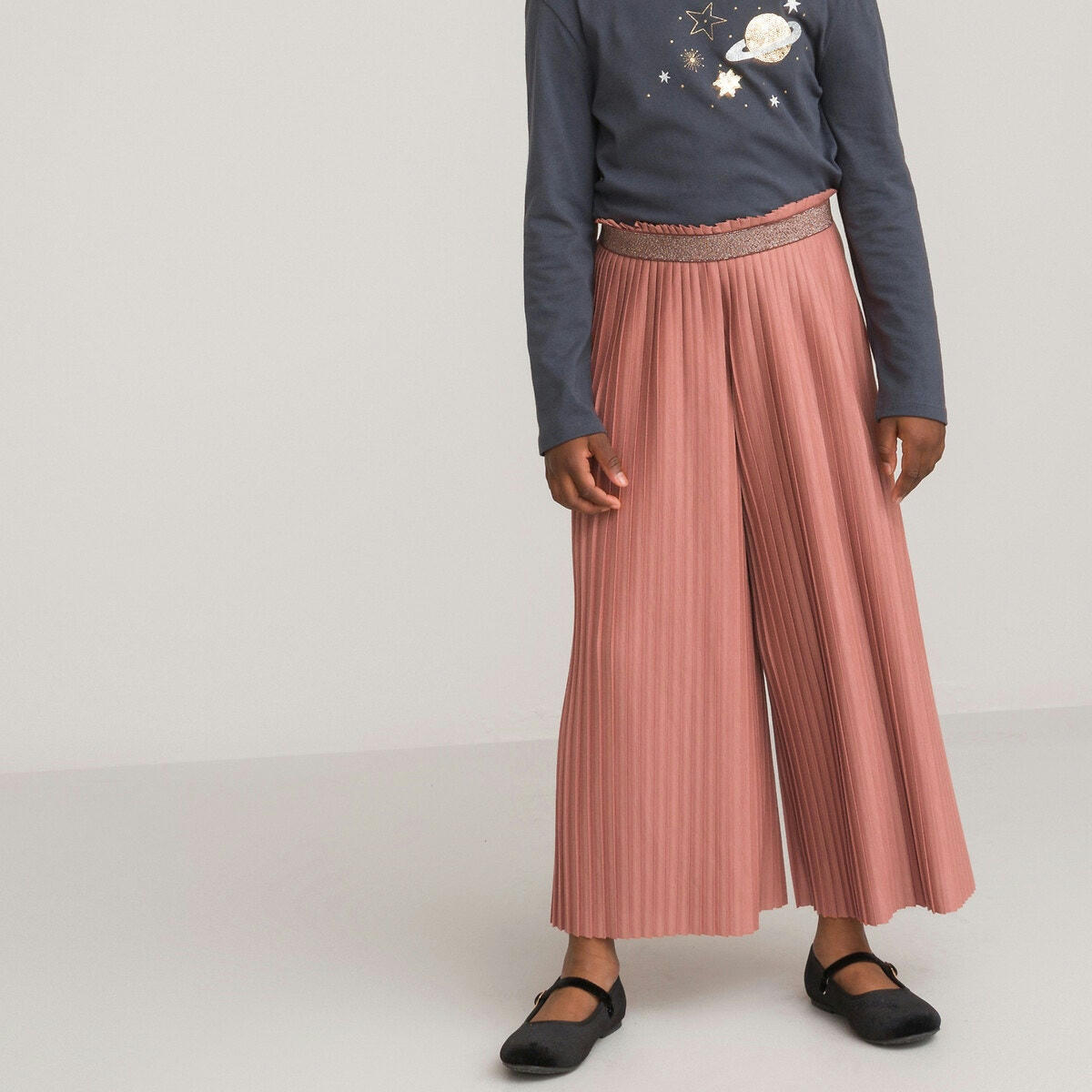 Pantalon large plissé