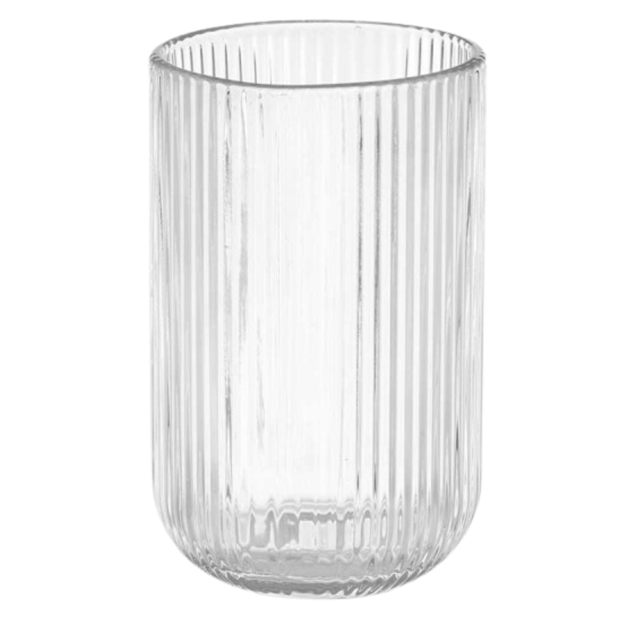 Szklanka VIVALTO wysoka prążkowane szkło 430 ml