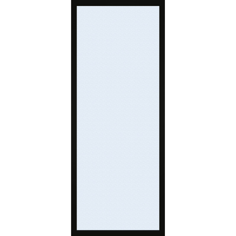 Porte vitrée Steel Look noir mat verre mat 63 x 201,5 cm THYS