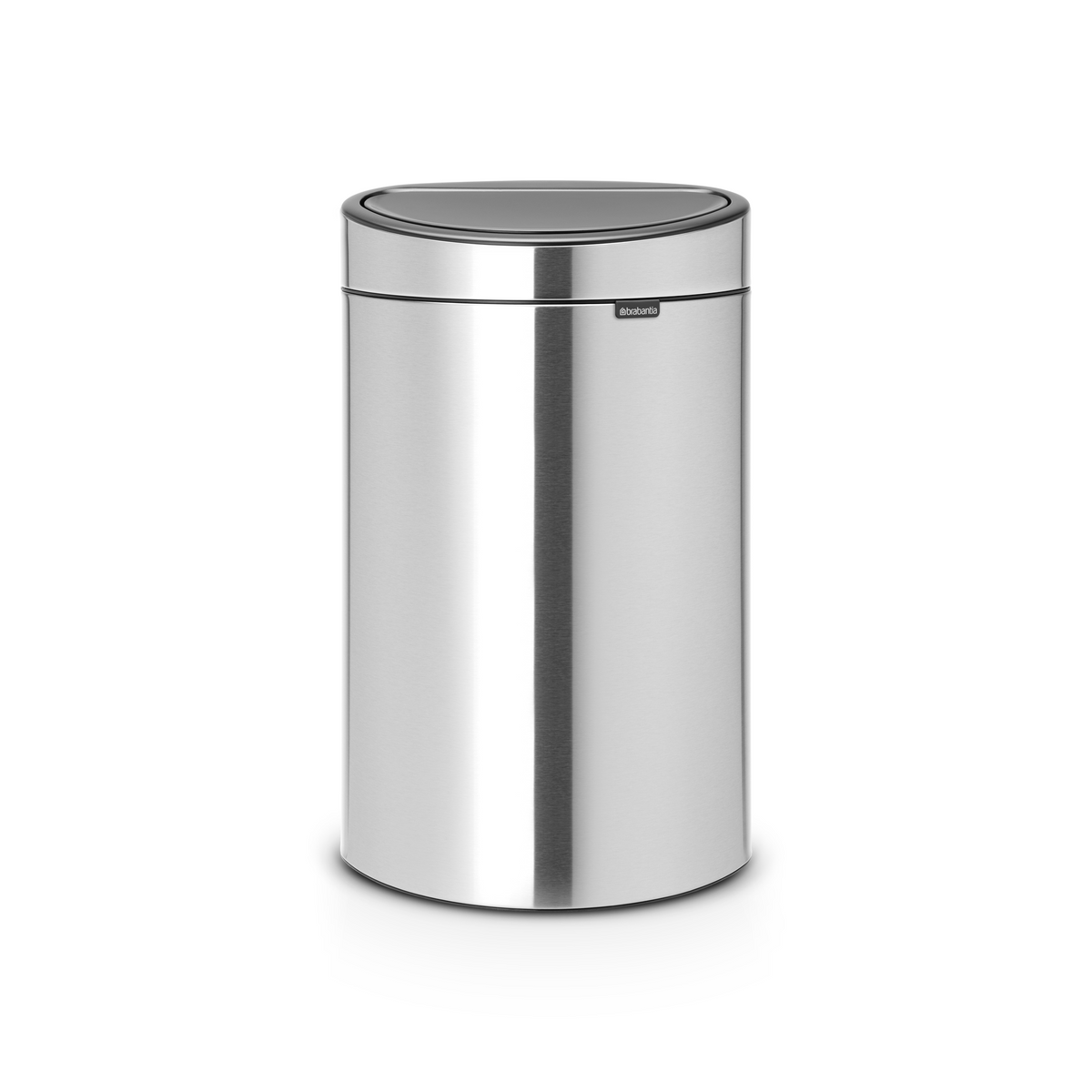 Brabantia Touch Bin New Recycle afvalemmer, 23/10 liter, kunststof binnenemmer - Matt Steel Fingerprint Proof