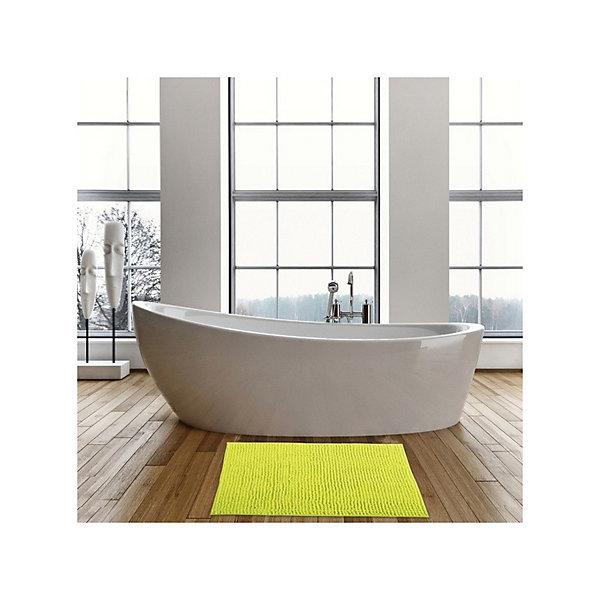 Lot de 2 tapis de bain CHENILLE 40x60 Vert Pistache MSV