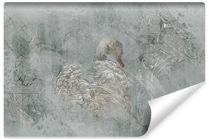 Fototapeta Łabędź W Stylu Retro 90x60cm