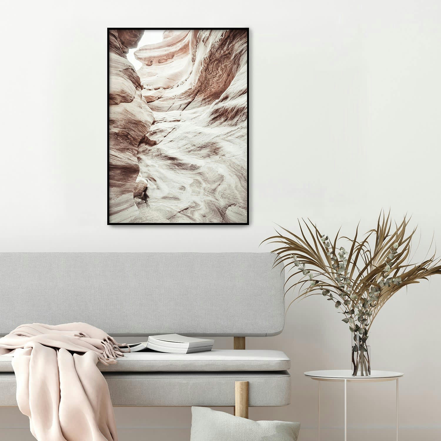 DESIERTO - Affiche avec cadre noir - Les armes de la Jordanie - 30x40