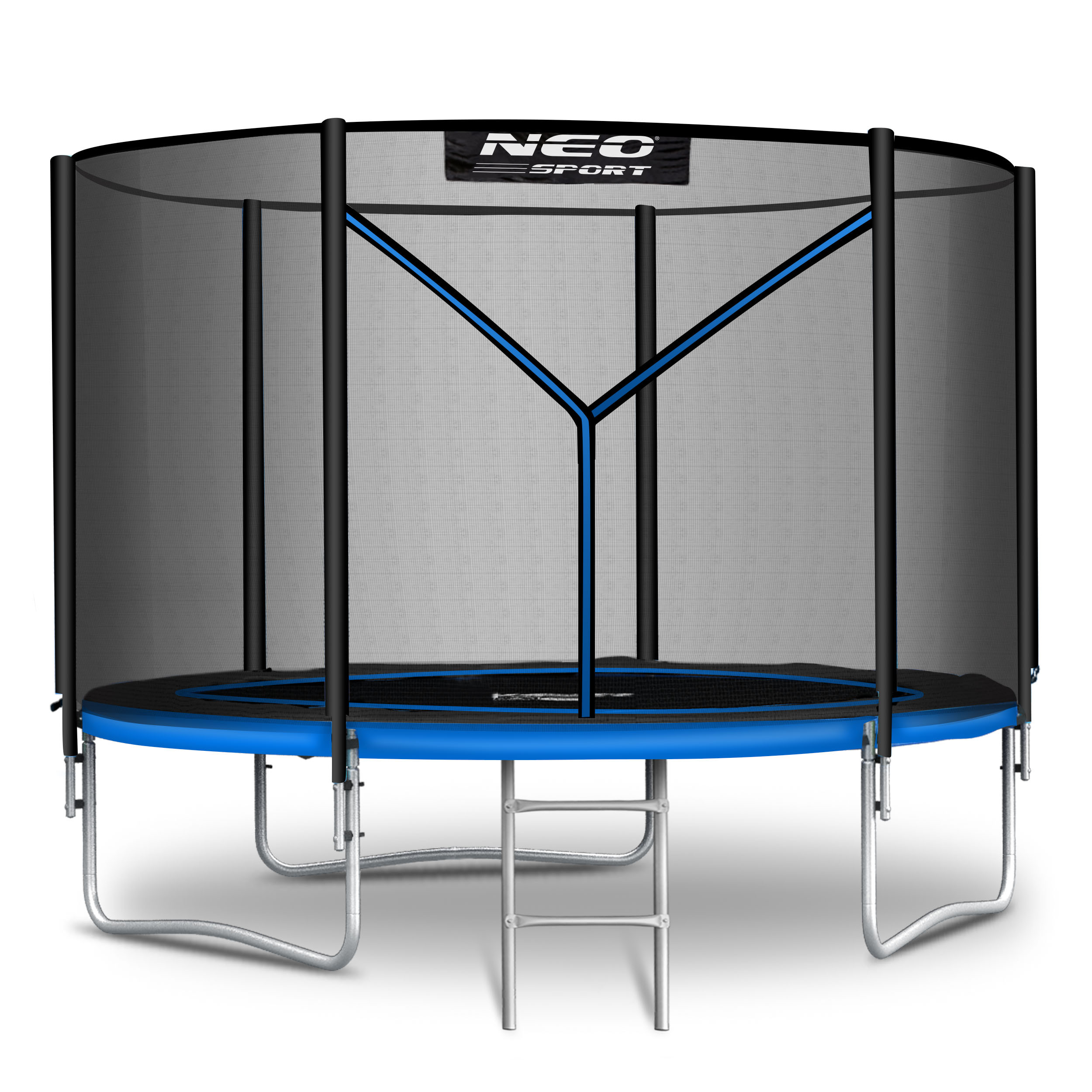 Trampolina ogrodowa dla dzieci 183cm 6ft   drabinka Neosport