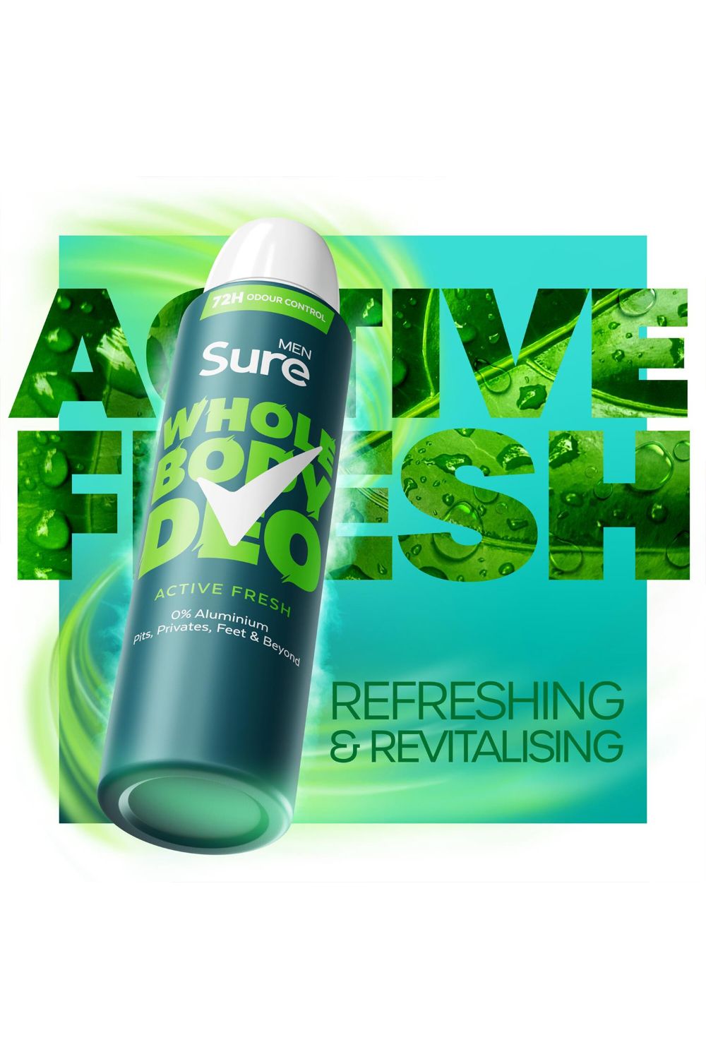 Sure Whole Body Active Fresh Bundle Spray and Cream for Men