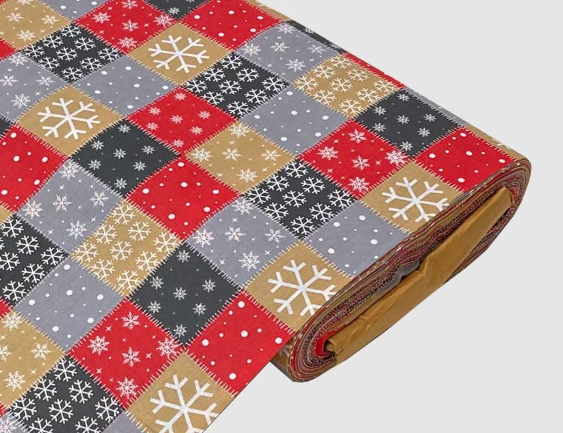 Dekostoff Patchwork Bunt