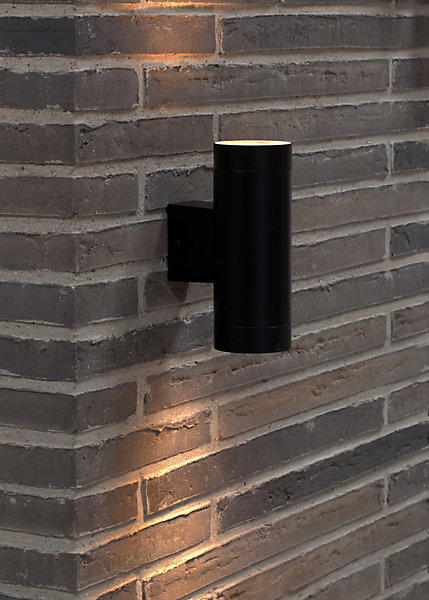 Applique murale TIN Maxi Double Métal Noir, H.19 - IP54 - GU10 /Nordlux Extérieur