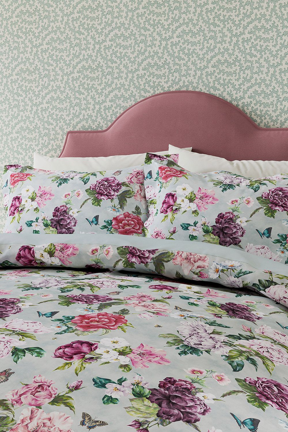 Sanderson Summer Peony' Cotton Duvet Cover Set