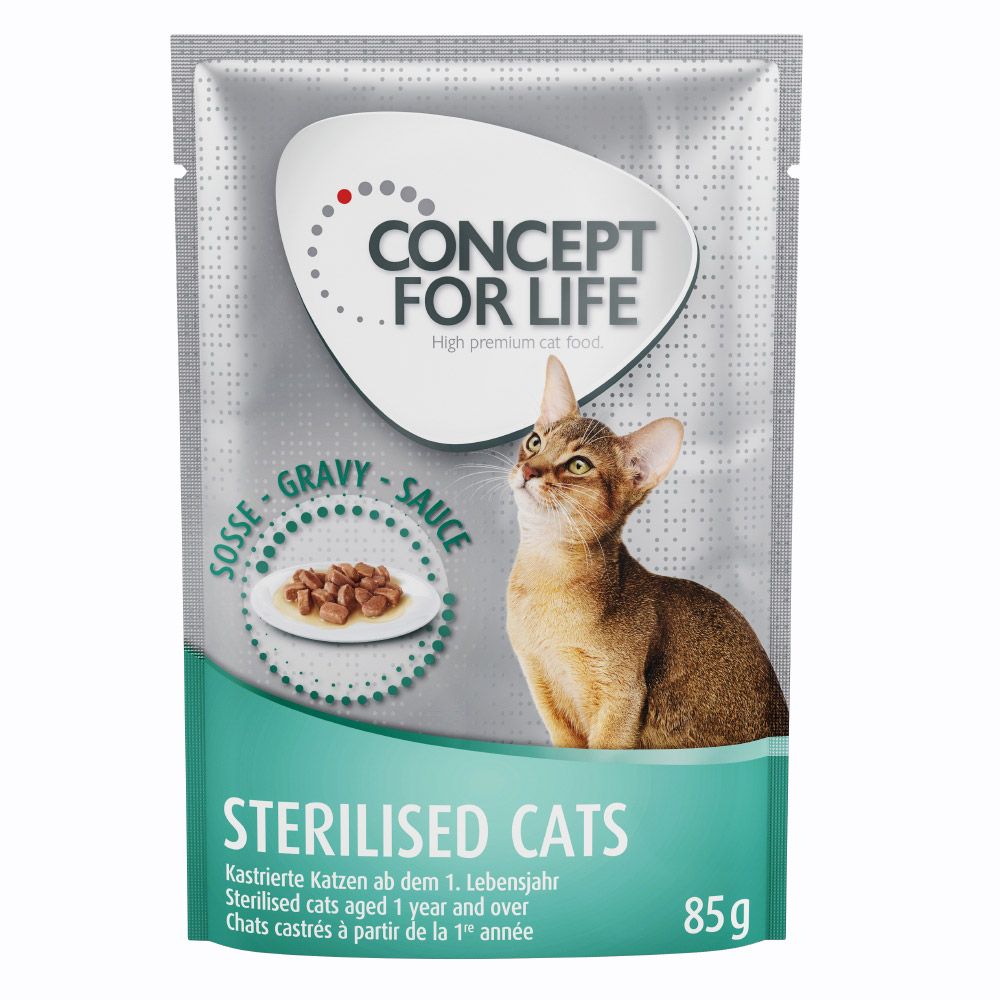 Concept for Life Sterilised Cats with Chicken – in Gravy