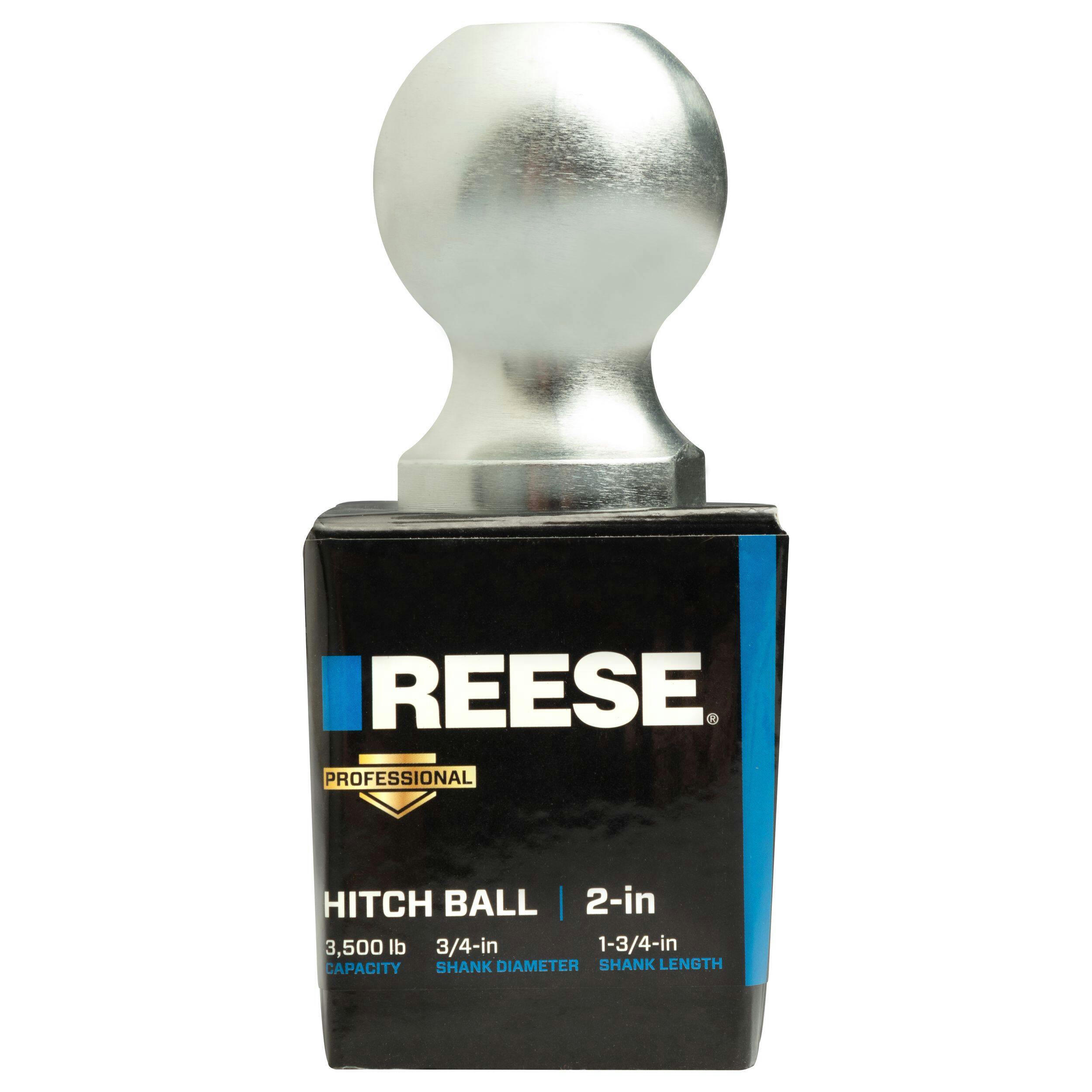 Reese Professional Towing Hitch Ball, Zinc HD, 2-in Diameter, 3500-lbs