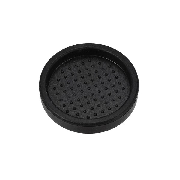 Silicone Gel Coffee Tamper Mat 2.5 Inch ID for Home Kitchen Black